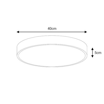 LED Mennyezeti lámpa LED/40W/230V 4000K átm. 40 cm fehér
