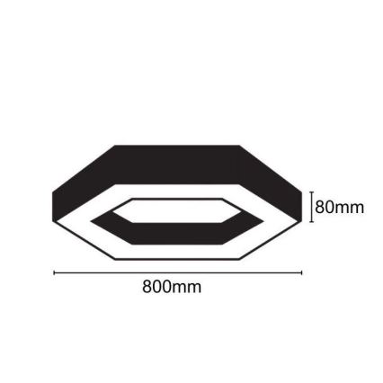 LED Mennyezeti lámpa LED/40W/230V 4000K átm. 80 cm