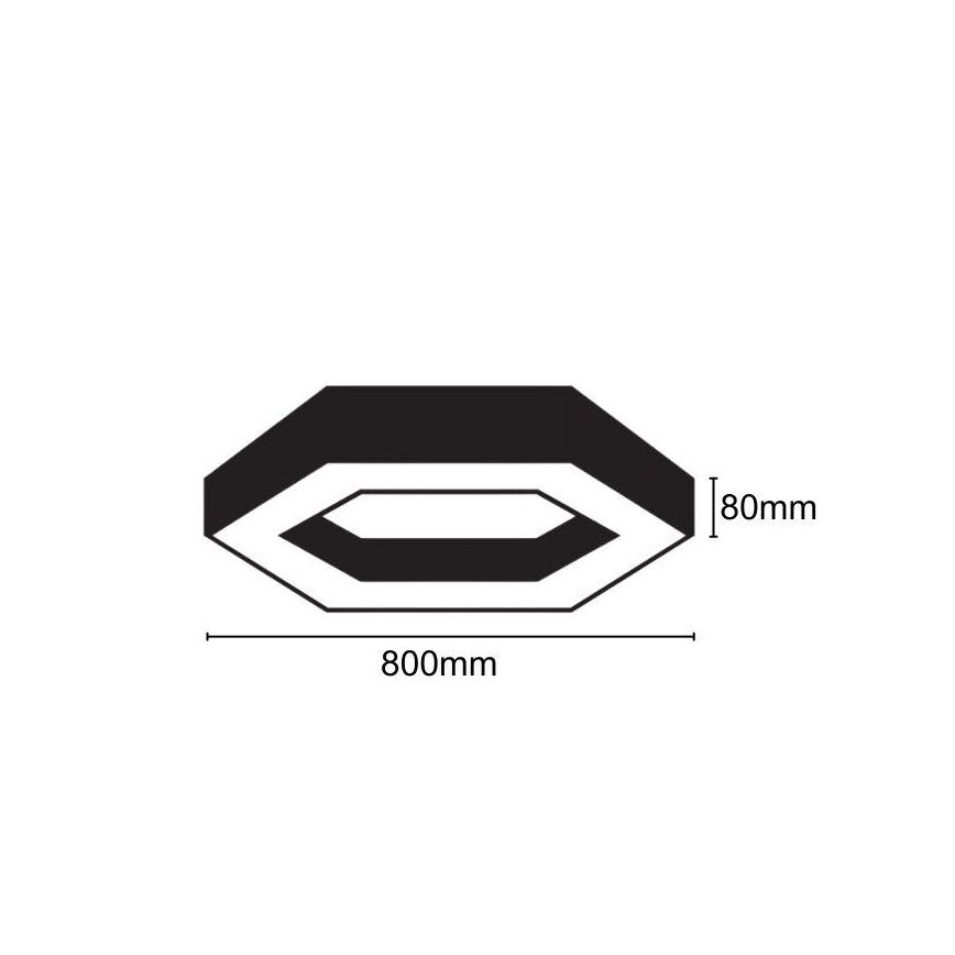 LED Mennyezeti lámpa LED/40W/230V 4000K átm. 80 cm