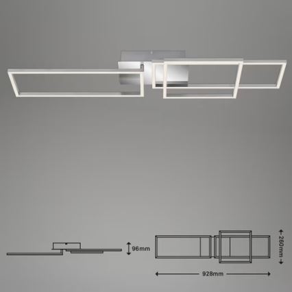 LED mennyezeti lámpa LED/42W/230V 3000K matt króm