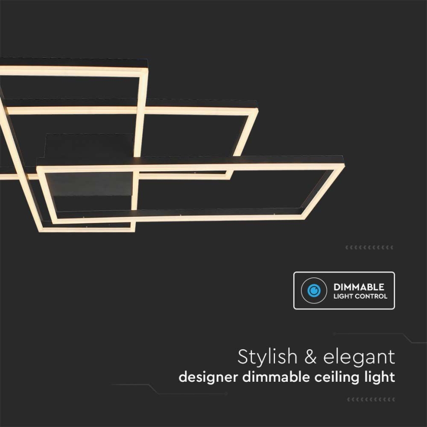 LED Mennyezeti lámpa LED/47W/230V 3000K fekete