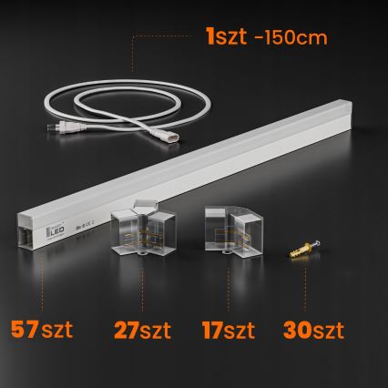 LED mennyezeti lámpatest HEXAGON LED/570W/85-265V 6500K 522x298 cm CRI 90 IP44 fehér