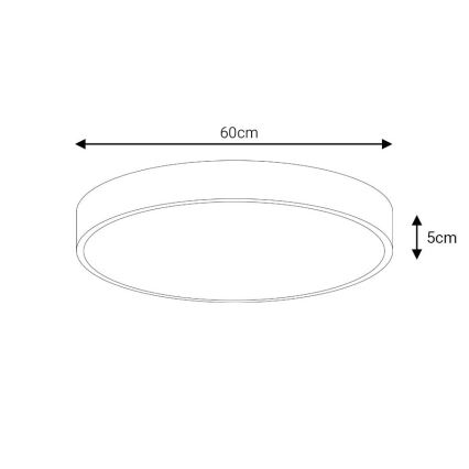 LED Mennyezeti lámpa LED/60W/230V 4000K átm. 60 cm fehér