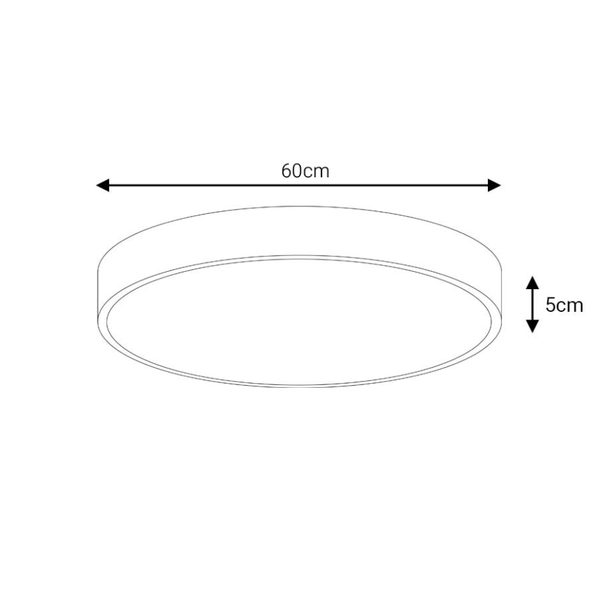 LED Mennyezeti lámpa LED/60W/230V 4000K átm. 60 cm fehér
