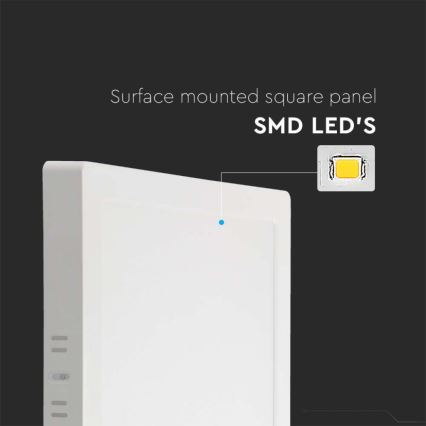LED Mennyezeti lámpa LED/6W/230V 6500K 12x12 cm fehér