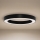 LED mennyezeti lámpa LED/80W/230V 3000/4000/6500K átm. 80 cm fekete