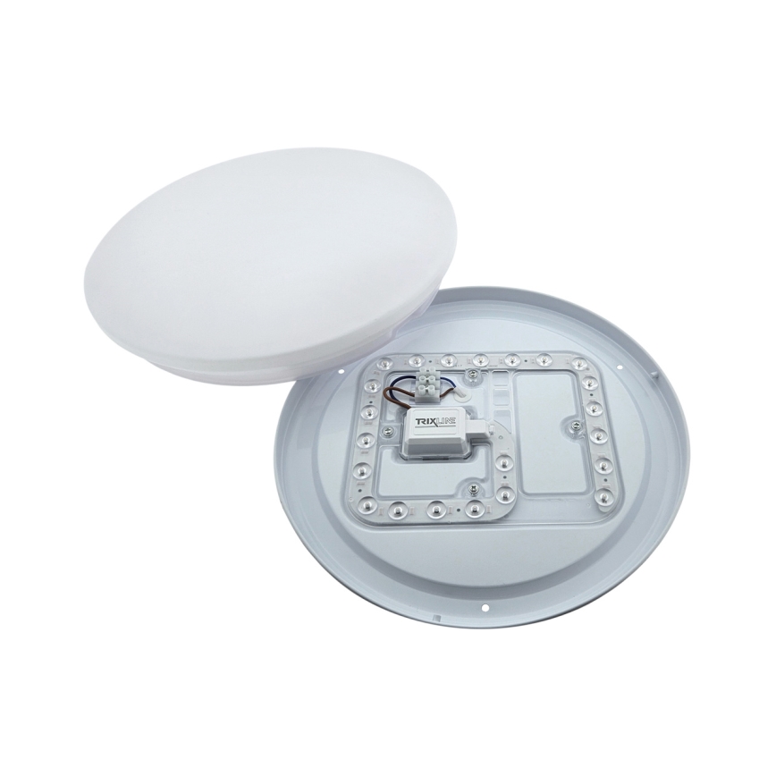 LED mennyezeti lámpa LENA mozgásérzékelővel, LED/18W/230V, átmérő 32,5 cm, fehér