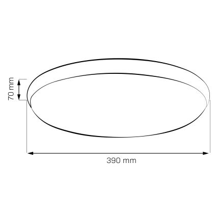 LED mennyezeti lámpa LIBRA LED/24W/230V 4000K átm. 39 cm arany