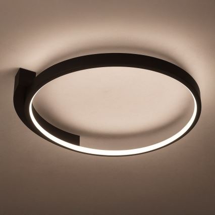 LED mennyezeti lámpa LUNA LED/18W/230V átm. 42,5 cm fekete
