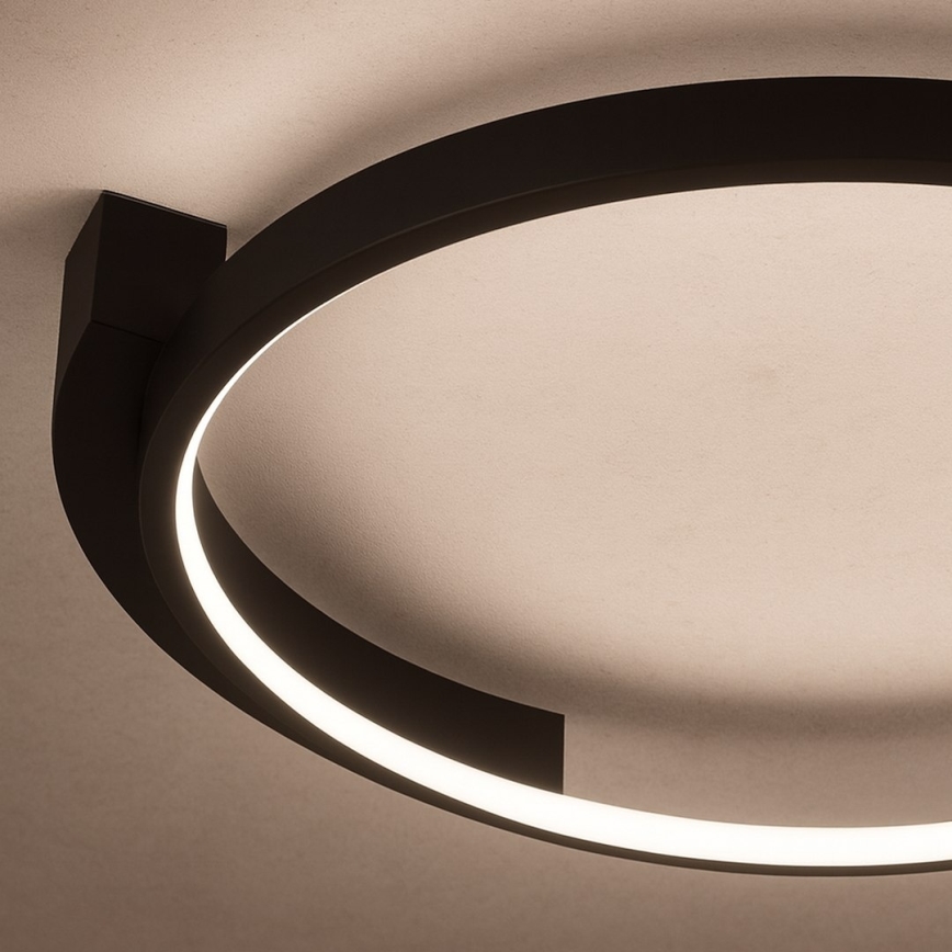 LED mennyezeti lámpa LUNA LED/18W/230V átm. 42,5 cm fekete