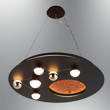 LED mennyezeti lámpa MARS LED/48W/230V 3000K fekete