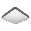 LED mennyezeti lámpa mozgás- és alkonyérzékelővel WILTON LED/24W/230V 4000K 33x33 cm antracit