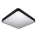 LED mennyezeti lámpa mozgás- és szürkületérzékelővel WILTON LED/24W/230V 4000K 33x33 cm fekete