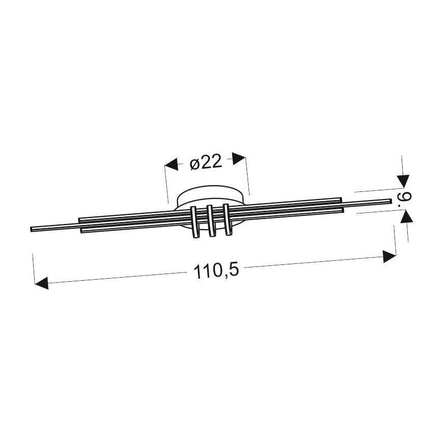 LED Mennyezeti lámpa NAKSOS LED/40W/230V