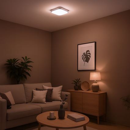 LED mennyezeti lámpa NEMO LED/11W/230V 26x26 cm fényes króm
