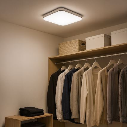 LED mennyezeti lámpa NEMO LED/36W/230V 50x50 cm fényes króm