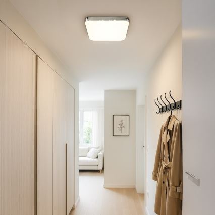 LED mennyezeti lámpa NEMO LED/36W/230V 50x50 cm fényes króm