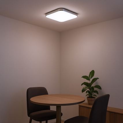 LED mennyezeti lámpa NEMO LED/36W/230V 50x50 cm fényes króm