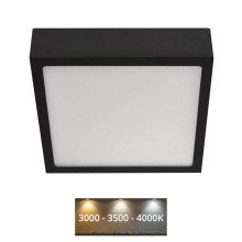 LED Mennyezeti lámpa NEXXO LED/12,5W/230V 3000/3500/4000K 17x17 cm fekete
