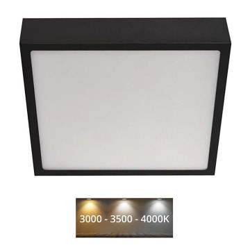 LED Mennyezeti lámpa NEXXO LED/21W/230V 3000/3500/4000K 22,5x22,5 cm fekete