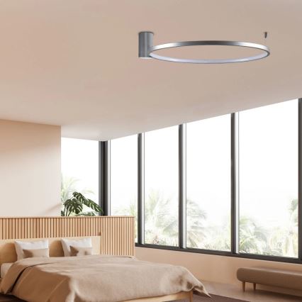LED Mennyezeti lámpa NOEMI LED/20W/230V 4000K átm. 50 cm matt króm