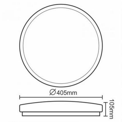 LED Mennyezeti lámpa OPAL LED/24W/176-264V