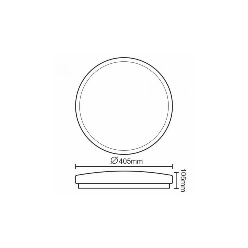 LED Mennyezeti lámpa OPAL LED/24W/176-264V