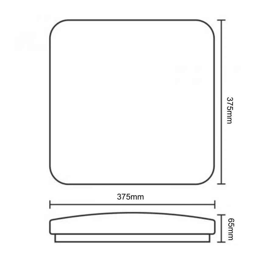 LED Dimmelhető mennyezeti lámpa OPAL LED/36W/230V 3000-6500K + távirányítás