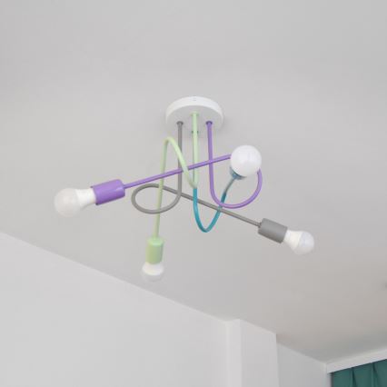 LED mennyezeti lámpa OXFORD 4xE27/10W/230V