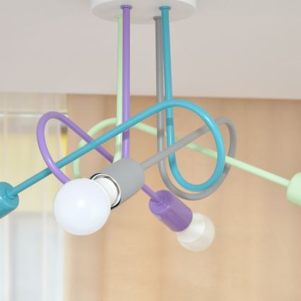 LED mennyezeti lámpa OXFORD 4xE27/10W/230V