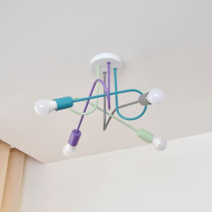 LED mennyezeti lámpa OXFORD 4xE27/10W/230V