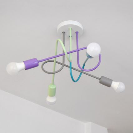 LED mennyezeti lámpa OXFORD 4xE27/10W/230V