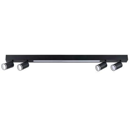 LED Mennyezeti lámpa PÁRIZS LED/24W/230V + 4xGU10/10W fekete