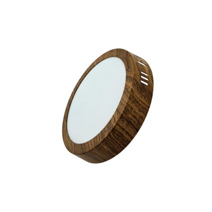 LED Mennyezeti lámpa RING LED/12W/230V 4200K átm. 16 cm barna