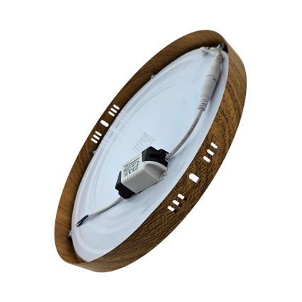 LED Mennyezeti lámpa RING LED/24W/230V 4200K átm. 28,5 cm barna