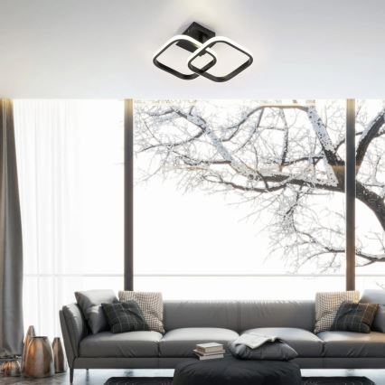 LED mennyezeti lámpa ROBERT LED/25W/230V 25x38 cm fekete
