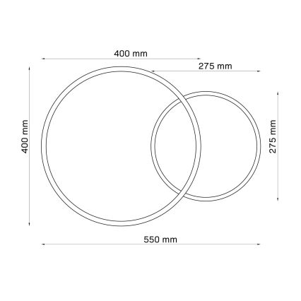 LED Mennyezeti lámpa ROMAN LED/33W/230V 4000K fehér