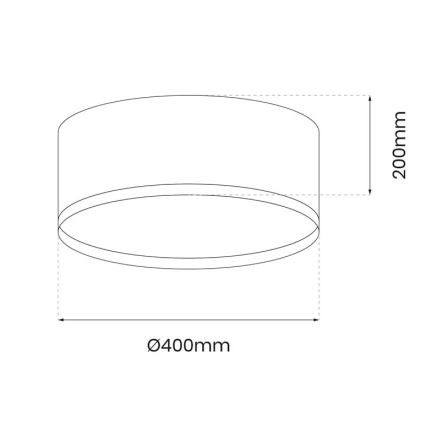 LED Mennyezeti lámpa RONDO LED/18W/230V fekete