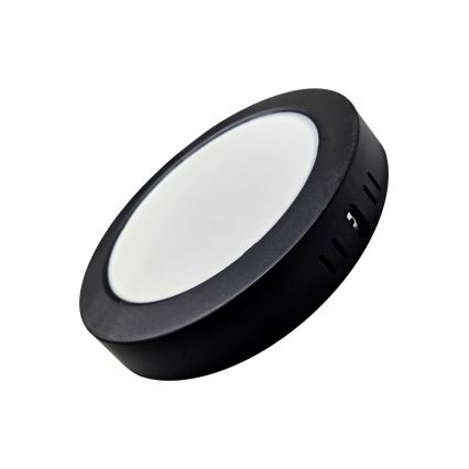 LED Mennyezeti lámpa ROUND LED/18W/230V 4000K átm. 21,7 cm fekete