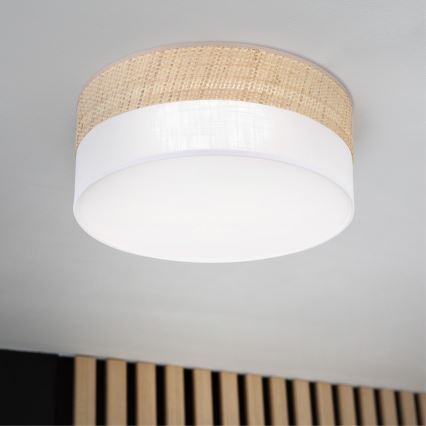 LED mennyezeti lámpatest SIRJA BOHO LED/20W/230V 4000K Ø 35 cm bézs/fehér