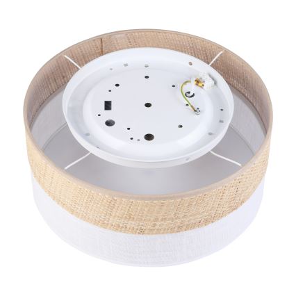 LED mennyezeti lámpatest SIRJA BOHO LED/20W/230V 4000K Ø 35 cm bézs/fehér