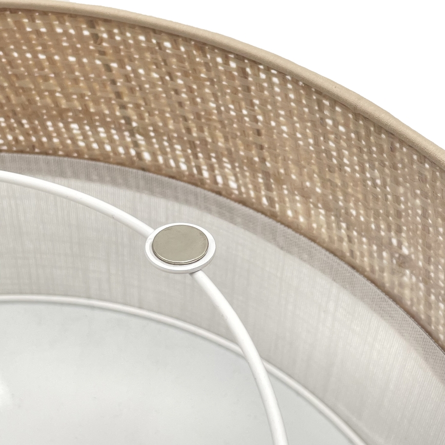 LED mennyezeti lámpatest SIRJA BOHO LED/20W/230V 4000K Ø 35 cm bézs/fehér