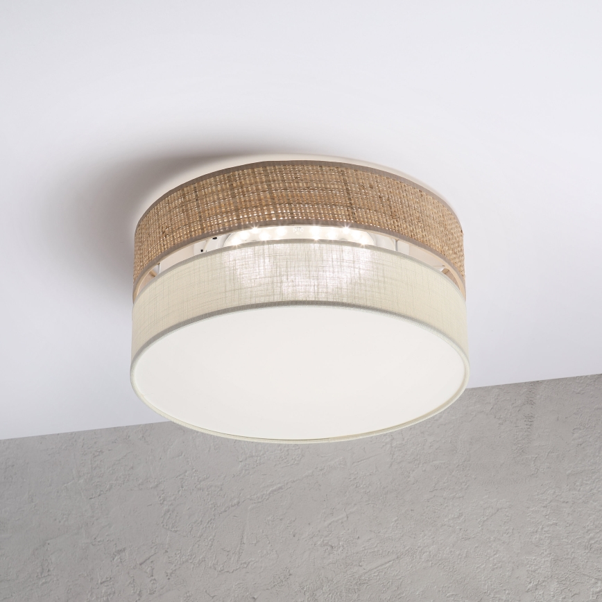 LED mennyezeti lámpa SIRJA BOHO LED/20W/230V 4000K átm. 35 cm bézs/krém
