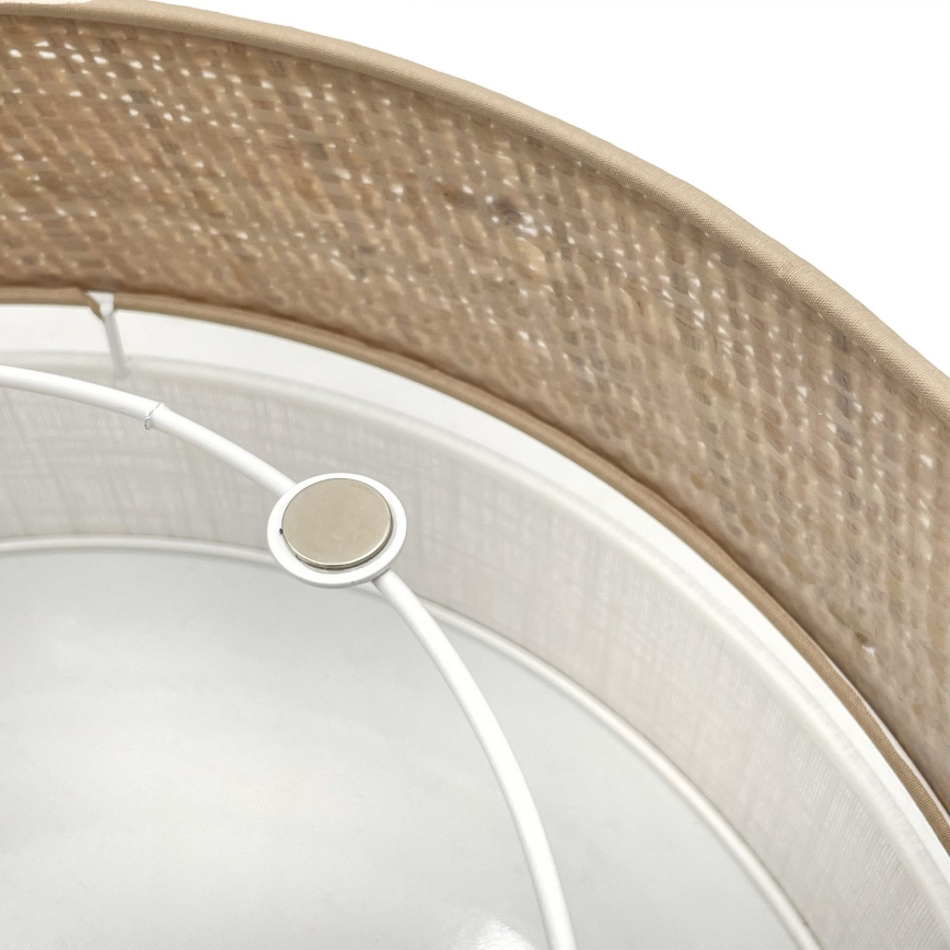 LED mennyezeti lámpatest SIRJA BOHO LED/20W/230V 4000K átm. 35 cm bézs/fehér