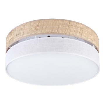 LED mennyezeti lámpa SIRJA BOHO LED/36W/230V 4000K átm. 45 cm bézs/fehér