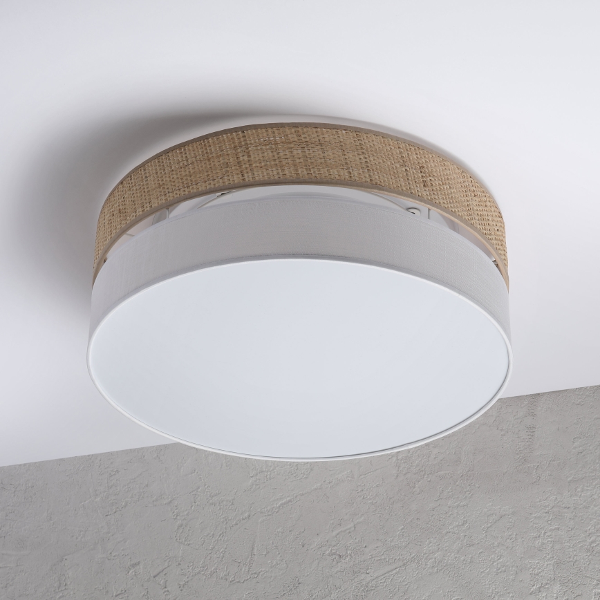 LED mennyezeti lámpa SIRJA BOHO LED/36W/230V 4000K átm. 45 cm bézs/fehér