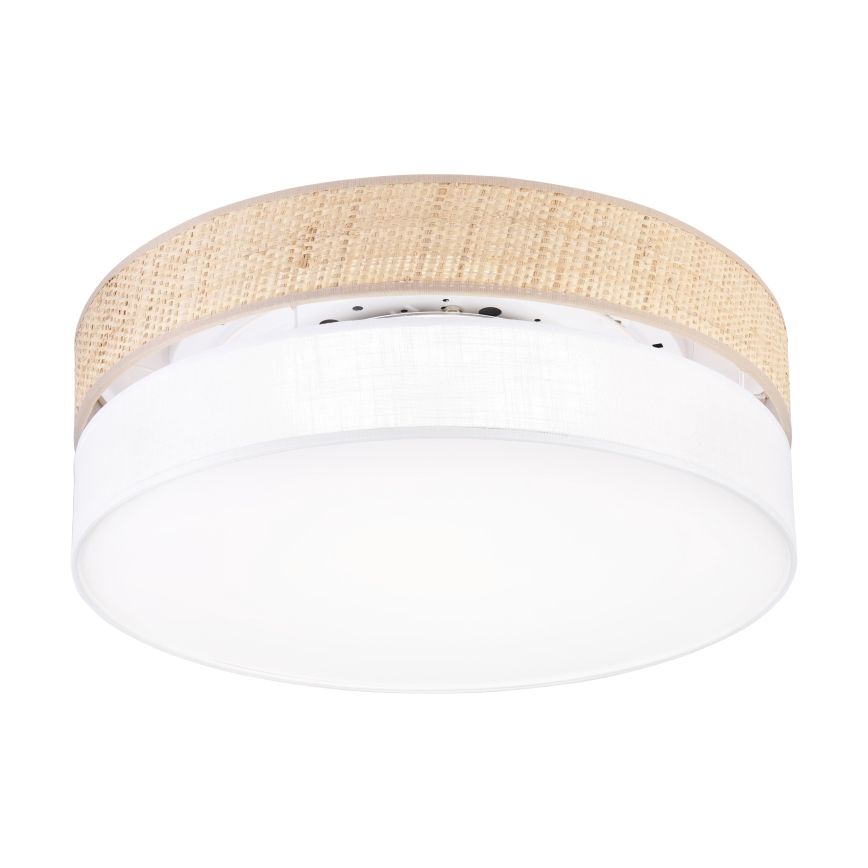 LED mennyezeti lámpa SIRJA BOHO LED/36W/230V 4000K átm. 45 cm bézs/fehér