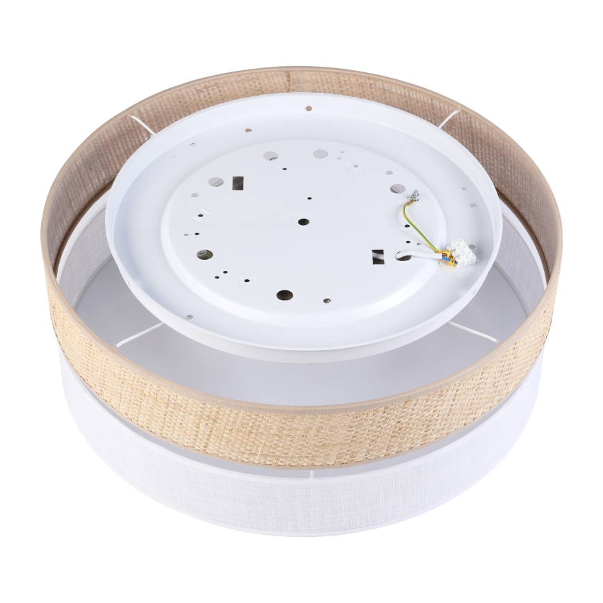 LED mennyezeti lámpa SIRJA BOHO LED/36W/230V 4000K átm. 45 cm bézs/fehér