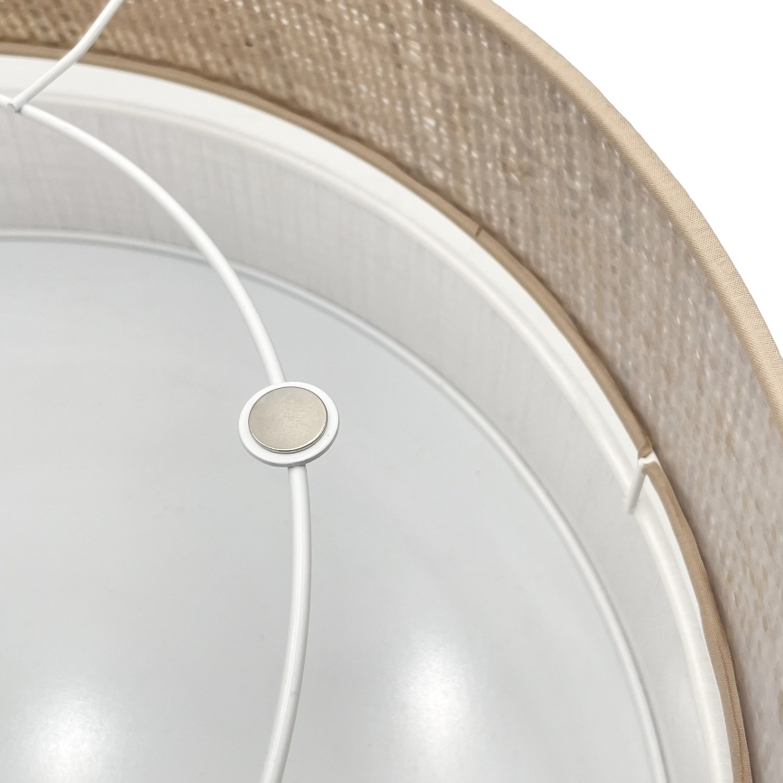 LED mennyezeti lámpa SIRJA BOHO LED/36W/230V 4000K átm. 45 cm bézs/fehér
