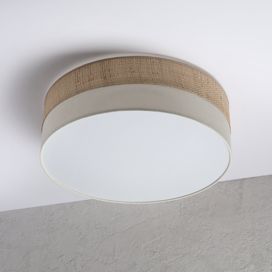 LED mennyezeti lámpa SIRJA BOHO LED/36W/230V 4000K átm. 45 cm bézs/krémszínű